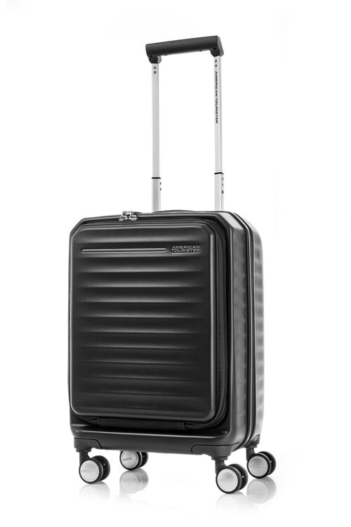 AMERICAN TOURISTER FRONTEC 54CM SPINNER JET BLACK Sydney Luggage