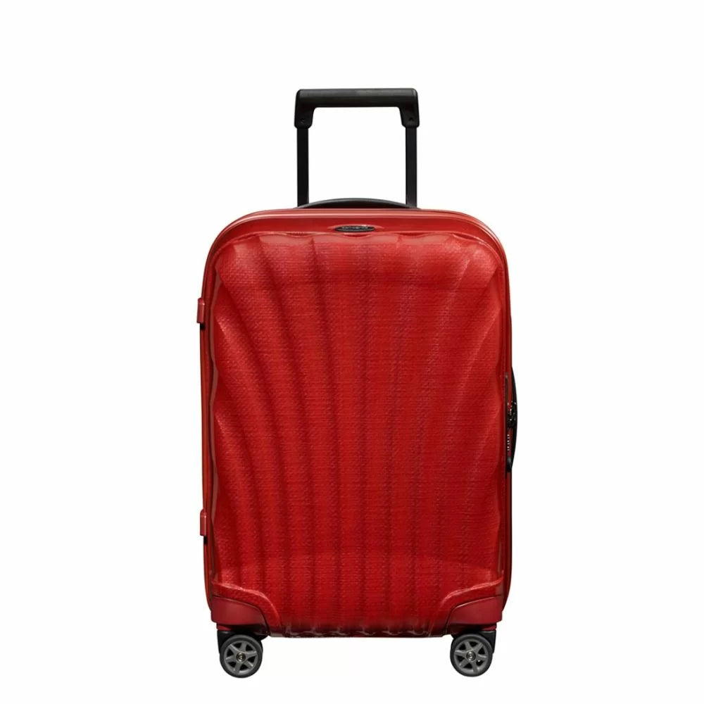 SAMSONITE C-LITE 55CM EXPANDABLE TROLLEY CASE CHILI RED