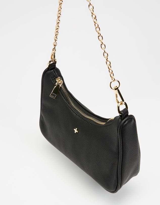 Peta and jain black shoulder outlet bag