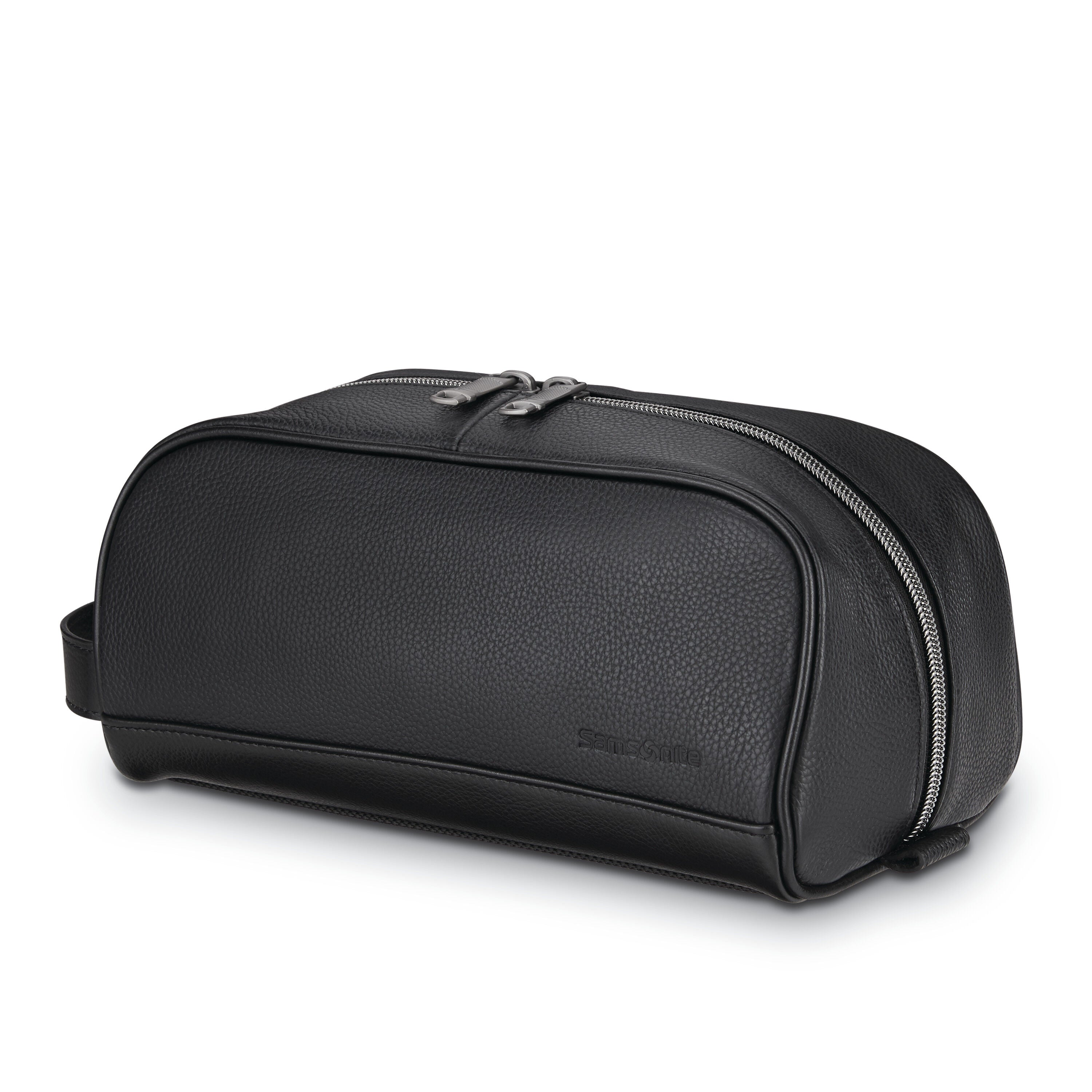 SAMSONITE CLASSIC LEATHER TRAVEL KIT BLACK Sydney Luggage